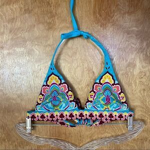 Victoria’s Secret Blue & Floral Quirky Y2K Bikini
